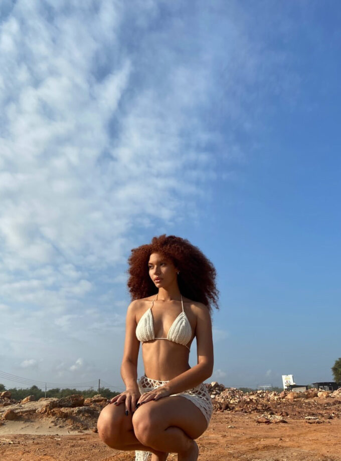 Luna crochet bikini and sarong