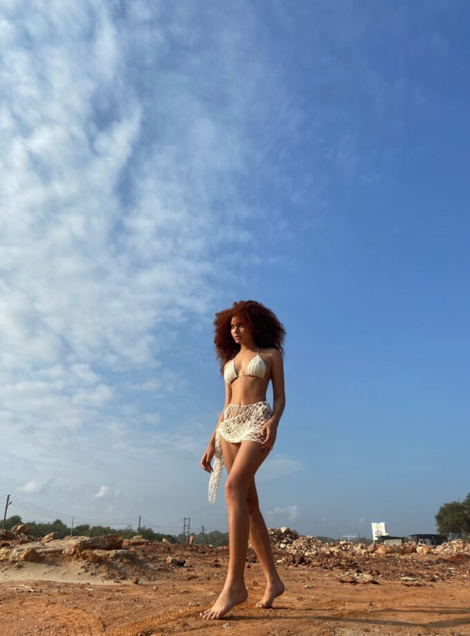 Luna crochet bikini and sarong