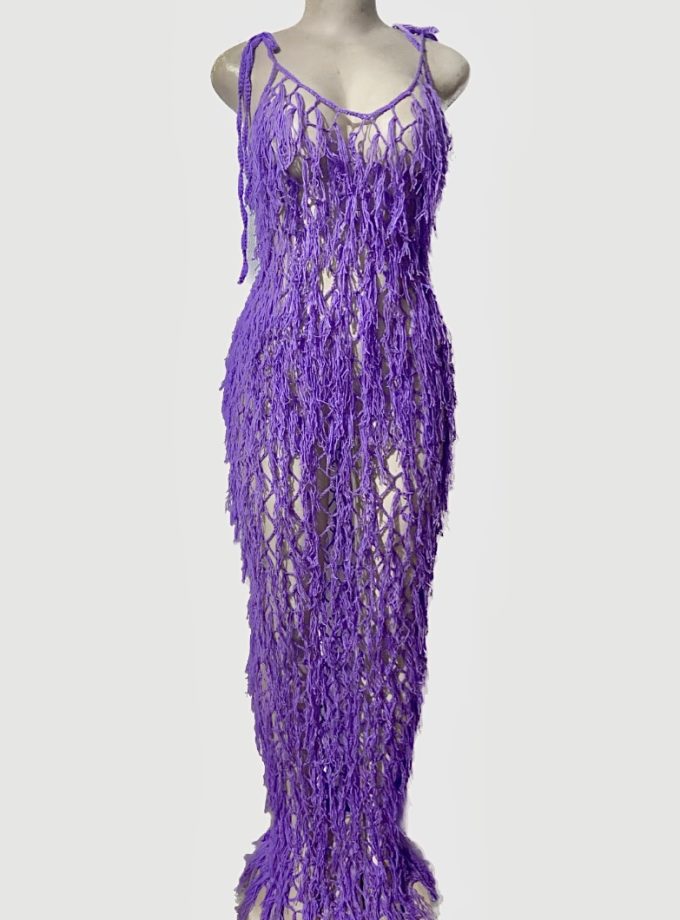 Namiri maxi shaggy dress