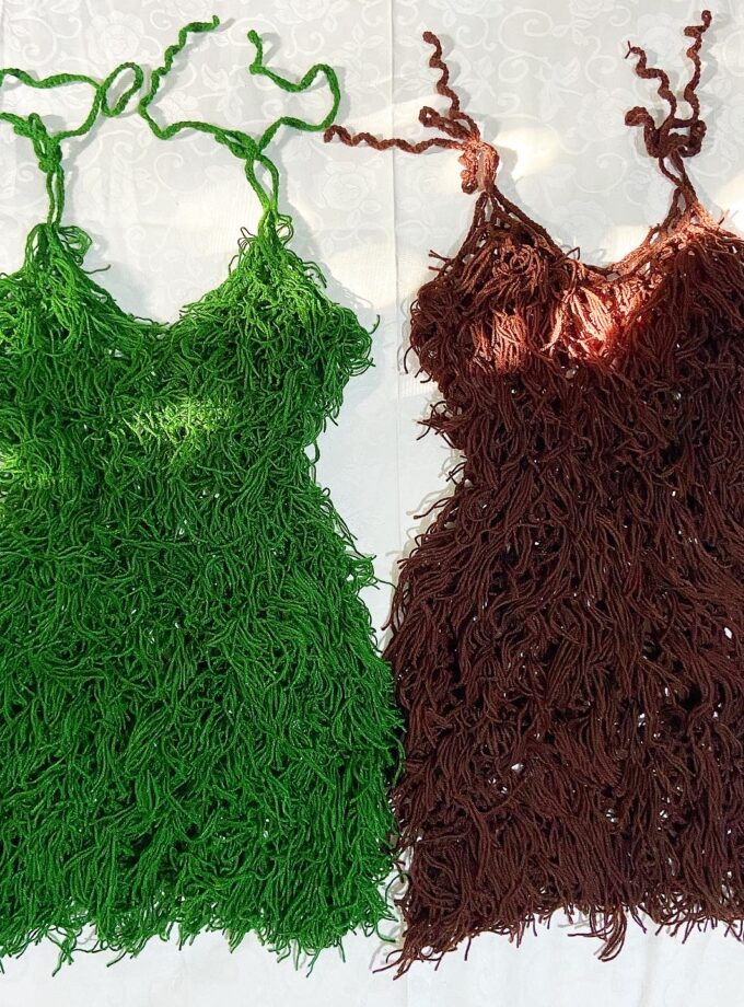 Namiri mini shaggy dress