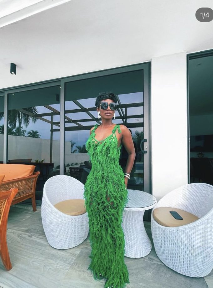 Namiri maxi shaggy dress