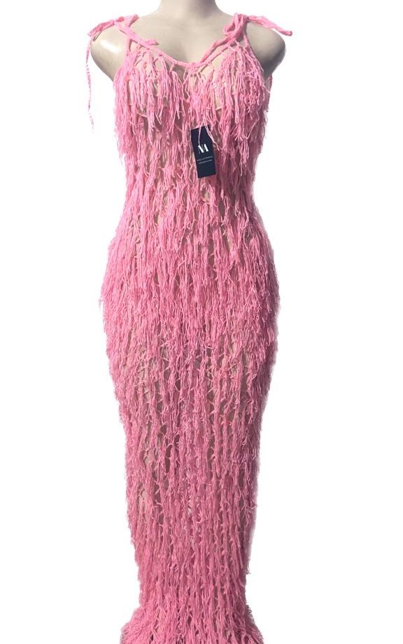 Namiri maxi shaggy dress