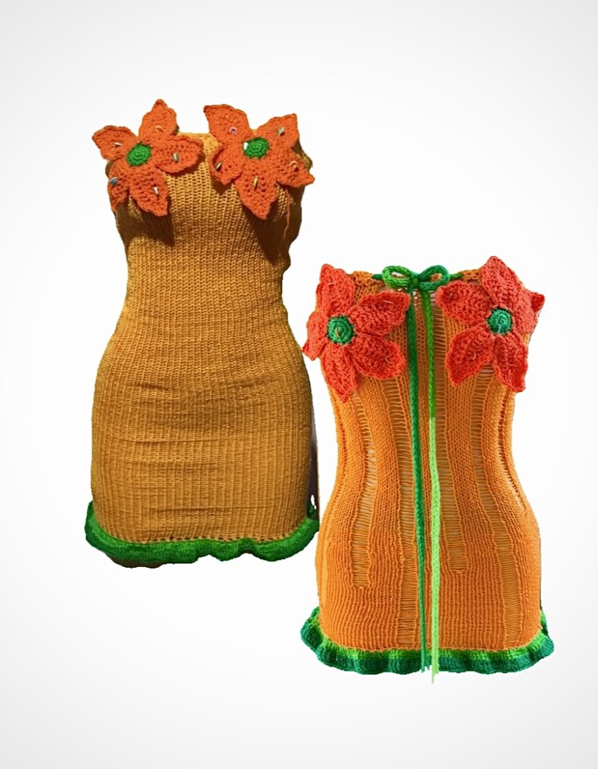 Mimosa knitted mini dress